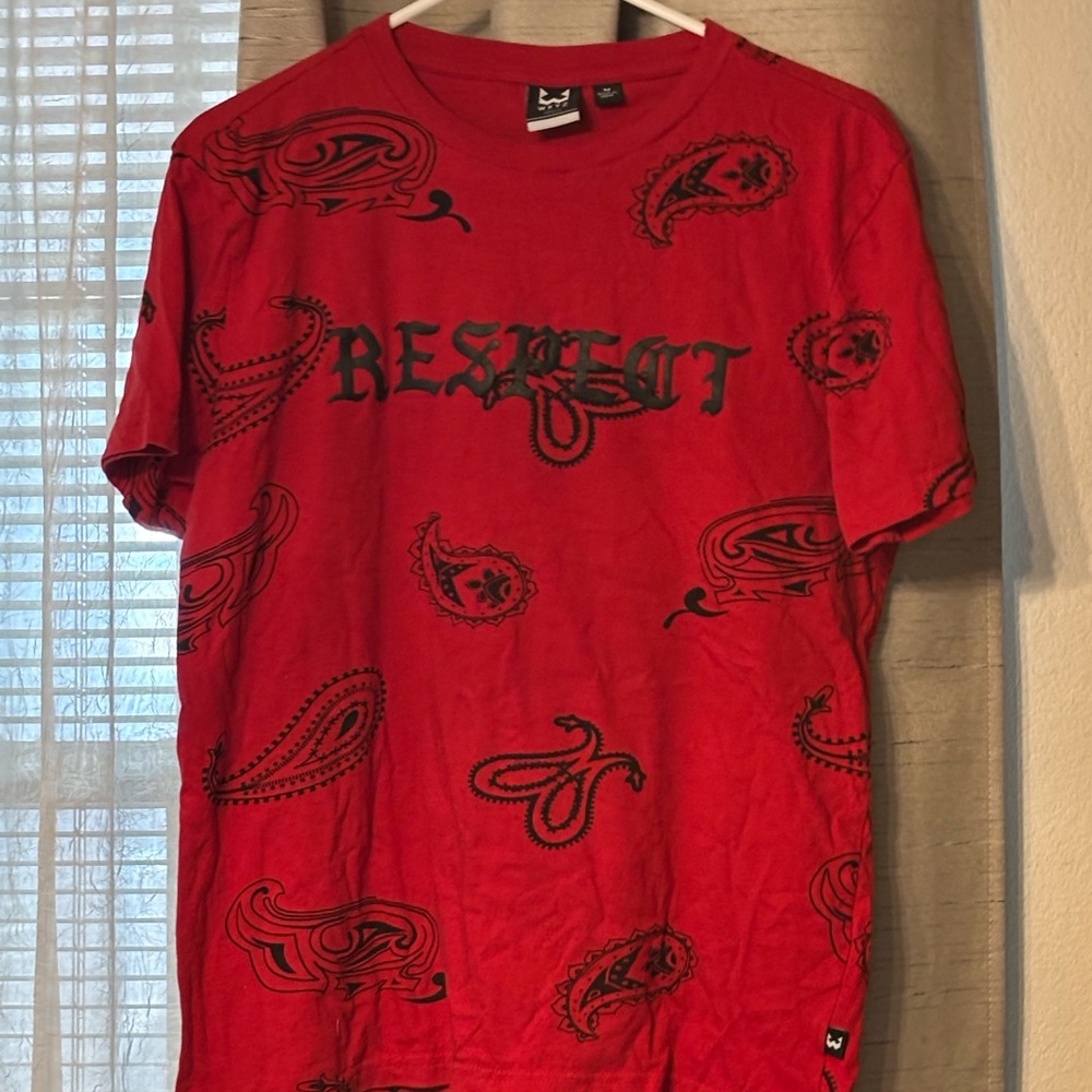 Red Paisley Graphic Tee